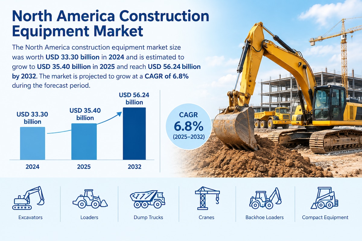 North America Construction Equipment Market Share 2026–2034
 The North America Construction Equipmen...