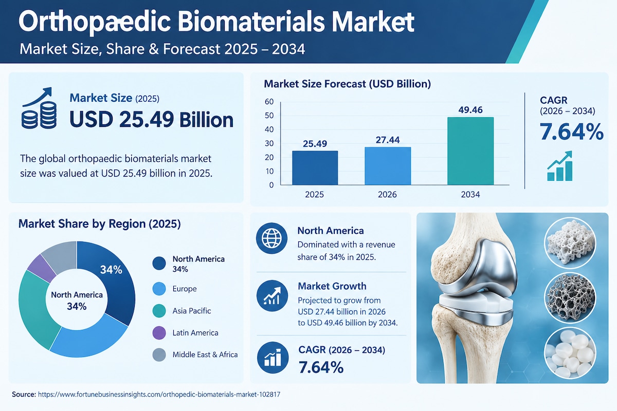 Orthopedic Biomaterials Market Demand, Regional Growth, and Competitive Trends 2026–2034
Rising case...