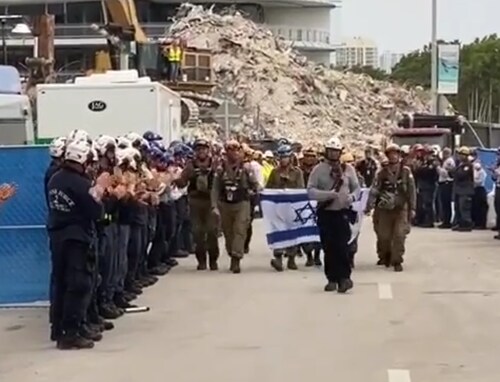 Yasher Koach!

EMOTIONAL FOOTAGE: The Israeli rescue works in Surfside 
are leaving the area tomorro...