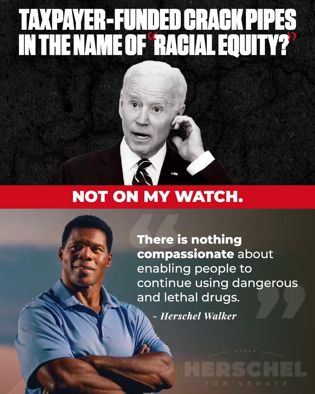 I am deeply disturbed by the news that the Biden Administration is using taxpayer funds to distribute free crack pipes. To make things worse, they are doing this in the name of ‘racial equity' — and Senator Raphael Warnock has stood by this Administration every step of the way.