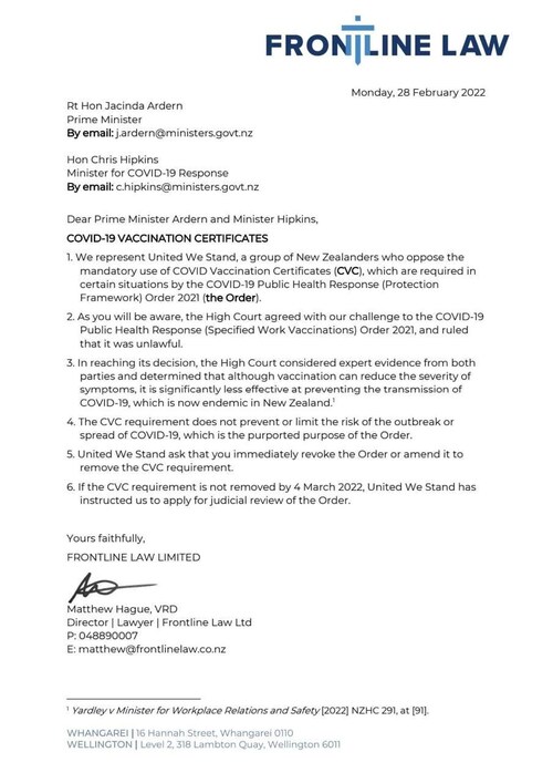 新西兰高等法院判决新西兰总理强制疫苗违法，3月4日前必须被取消。
强制疫苗政策快结束了。