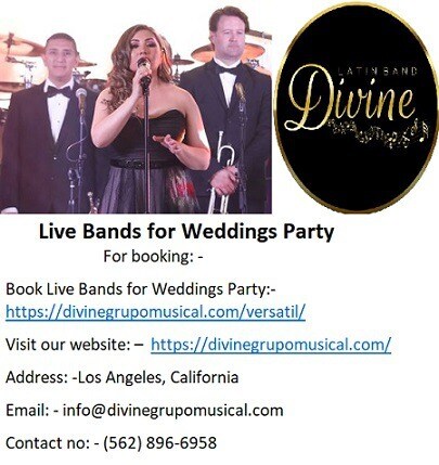 Divine Live Bands for Weddings Party at an affordable rate.
Divine Grupo Musical is the most well-kn...
