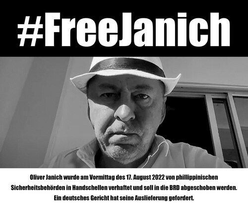 #FreeJanich  #FreeJanich  #FreeJanich 

NUTZE DIESEN HASHTAG!

Ok, Freunde. Noch ist Oli nicht in De...