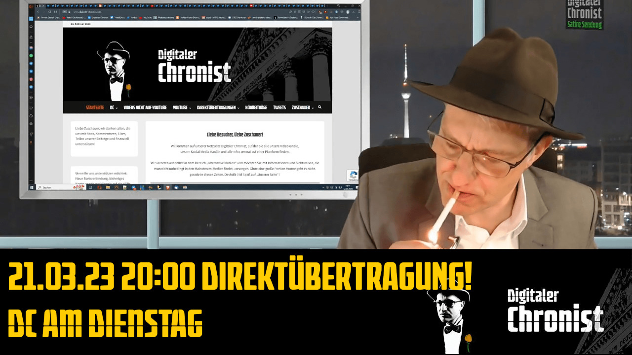 Aufzeichnung vom 21.03.23 Direktübertragung! DC am Dienstag