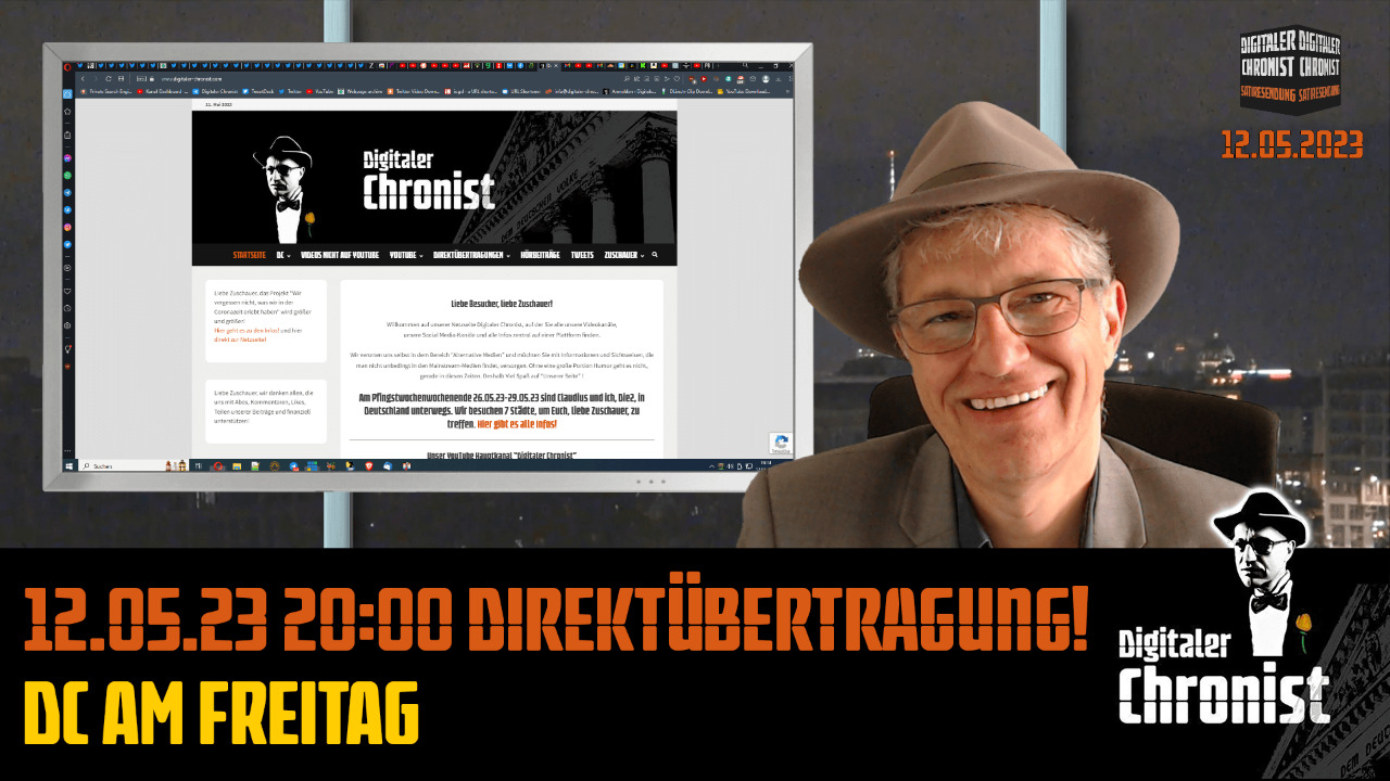 Aufzeichnung vom 12.05.23 Direktübertragung! DC am Freitag