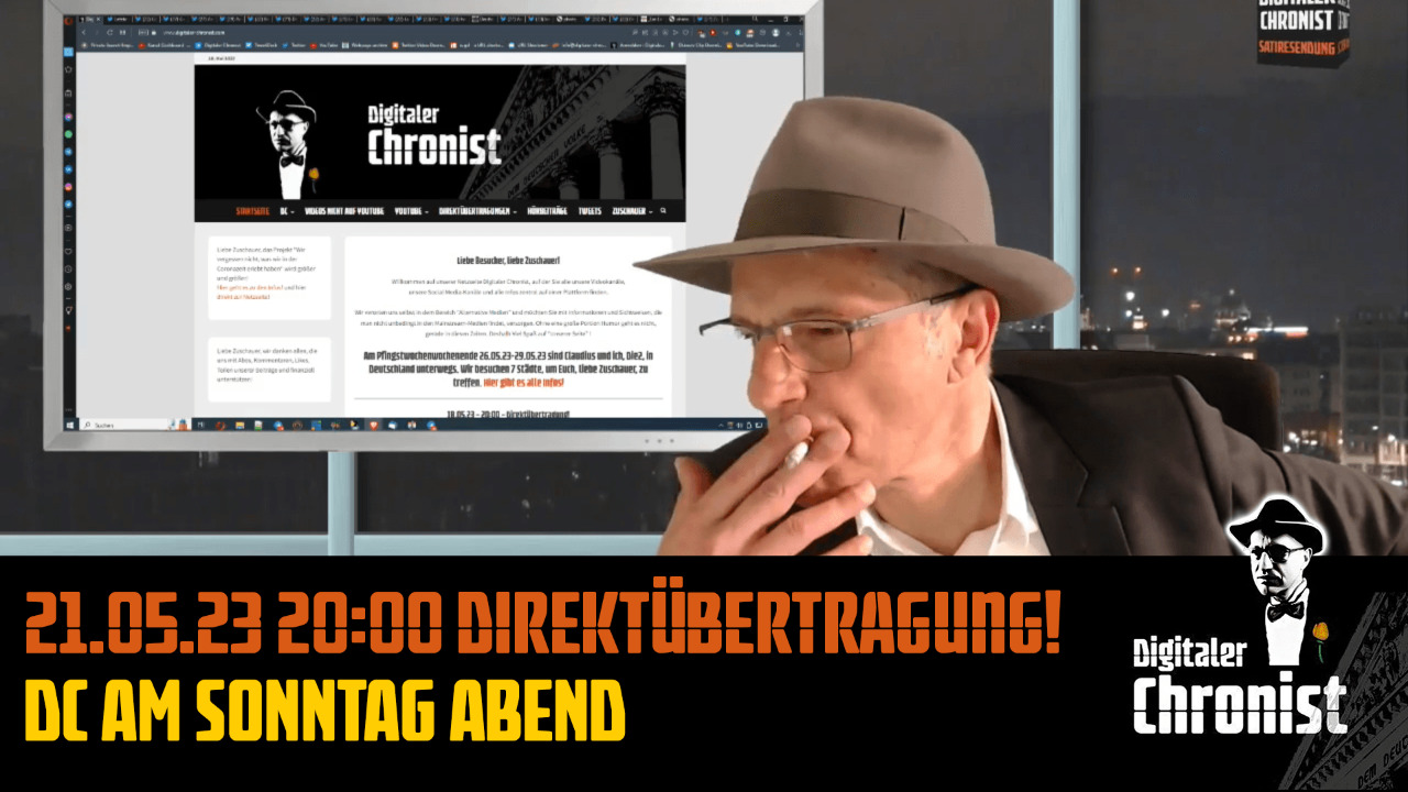 Aufzeichnung vom 21.05.23 Direktübertragung! DC am Sonntag Abend