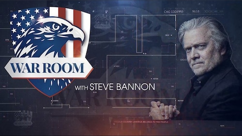 Steve Bannon and Special Guests Bring You the Most Important News from Around the World

WATCH WARROOM LIVE ONLINE & ONDEMAND HERE ON GETTR OR AT WARROOM.ORG, SIX DAYS A WEEK STARTING AT 10AM ET. 

JOIN OUR EMAIL LIST TODAY BANNON'S DAILY COMMAND BRIEF
https://app.monstercampaigns.com/c/vrif5awtnlh2dnkcm7hw/

DOWNLOAD & SUBSCRIBE ON APPLE PODCASTS 
https://track.warroom.org/ga/click/2-40960-1-536-1006-4873-a563c98981-epa437b436

Support the Armor Piercing Shell, @MikeLindell and Your Humble Servants at the @WarRoom: mypillow.com/warroom