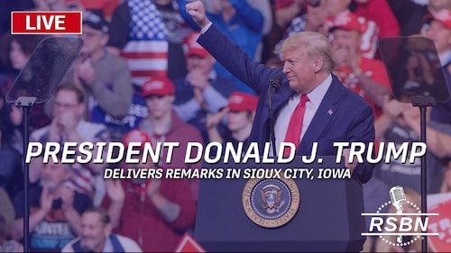 President Donald J Trump makes his 12th visit to Iowa this year ahead of the January 15th Caucus. The president is scheduled to speak at 4 p.m. ET.

The broadcast is expected to begin at 2:00 p.m. ET.
Please note: the start time is subject to change as the event timeline is updated.