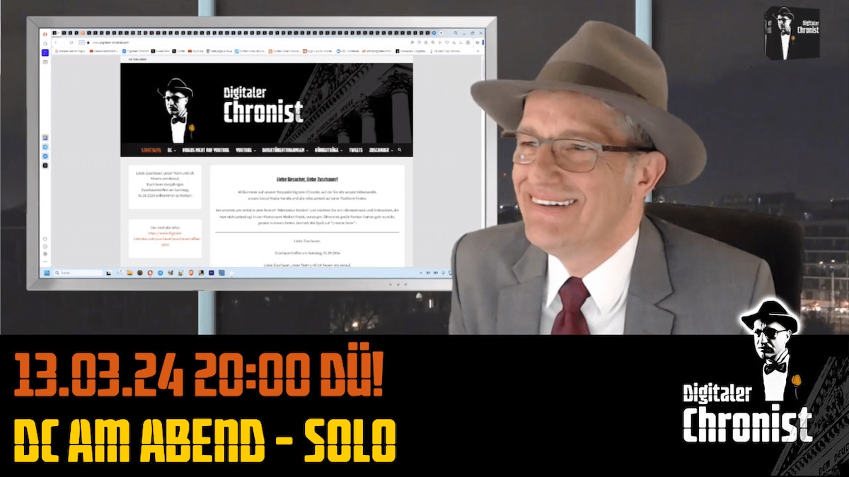Aufzeichnung vom13.03.24 DÜ! DC am Abend - Solo