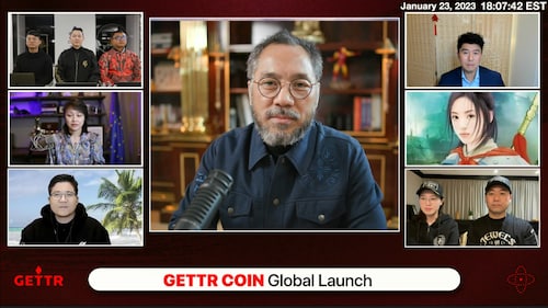 2023年1月23日， GETTR Coin 全球特邀上线!  第4段 #GETTRCOIN #Web3.0 #区块链 #使用即时间 #社交媒体 #躺平币 #Web2.0 #广告盈利模式