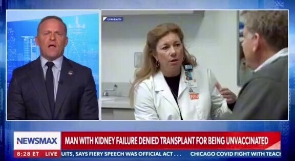 This is horrifying. Virginia man with kidney failure who’s been on the transplant list for 5 years is told he can’t be active on the list anymore because he’s unvaccinated: