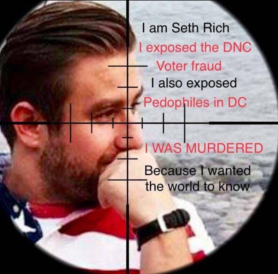 Say his name...Seth Rich. Murdered for exposing the filth in positions of influence. Who was the dis...