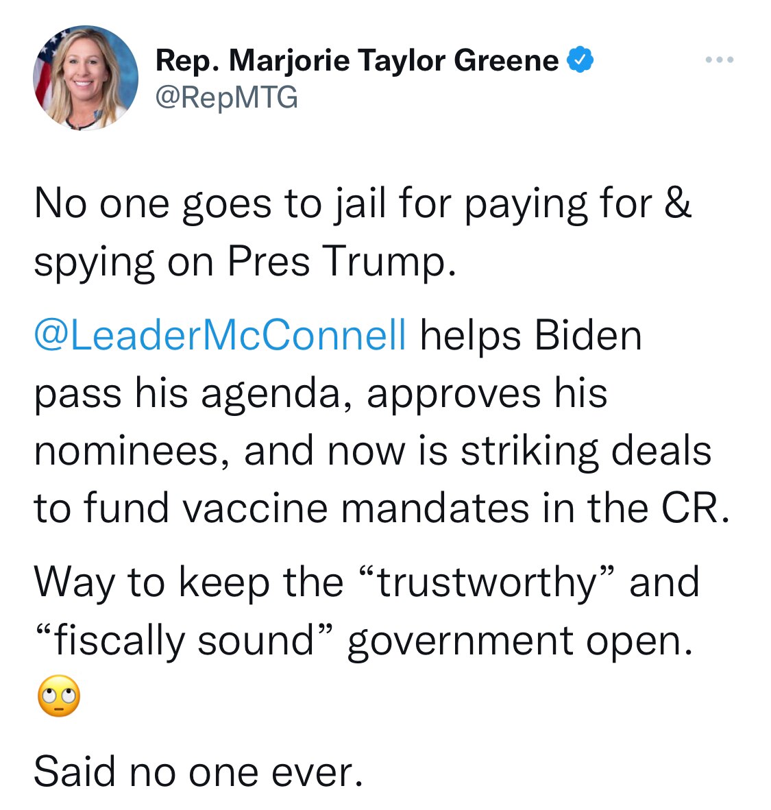 View Marjorie Taylor Greene's post on GETTR. Join the discussion, share your thoughts, and connect with the community.
