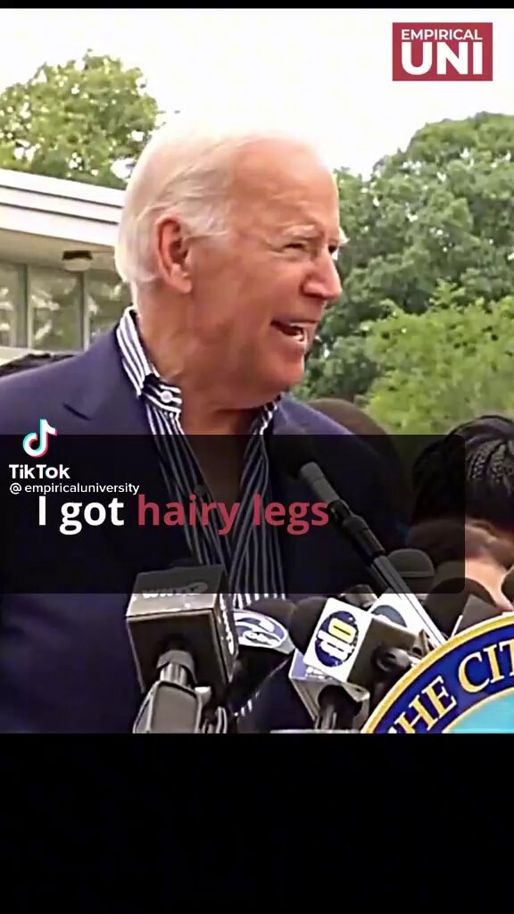 sherylcole on GETTR Biden's got hairy legs that kids just love to rub