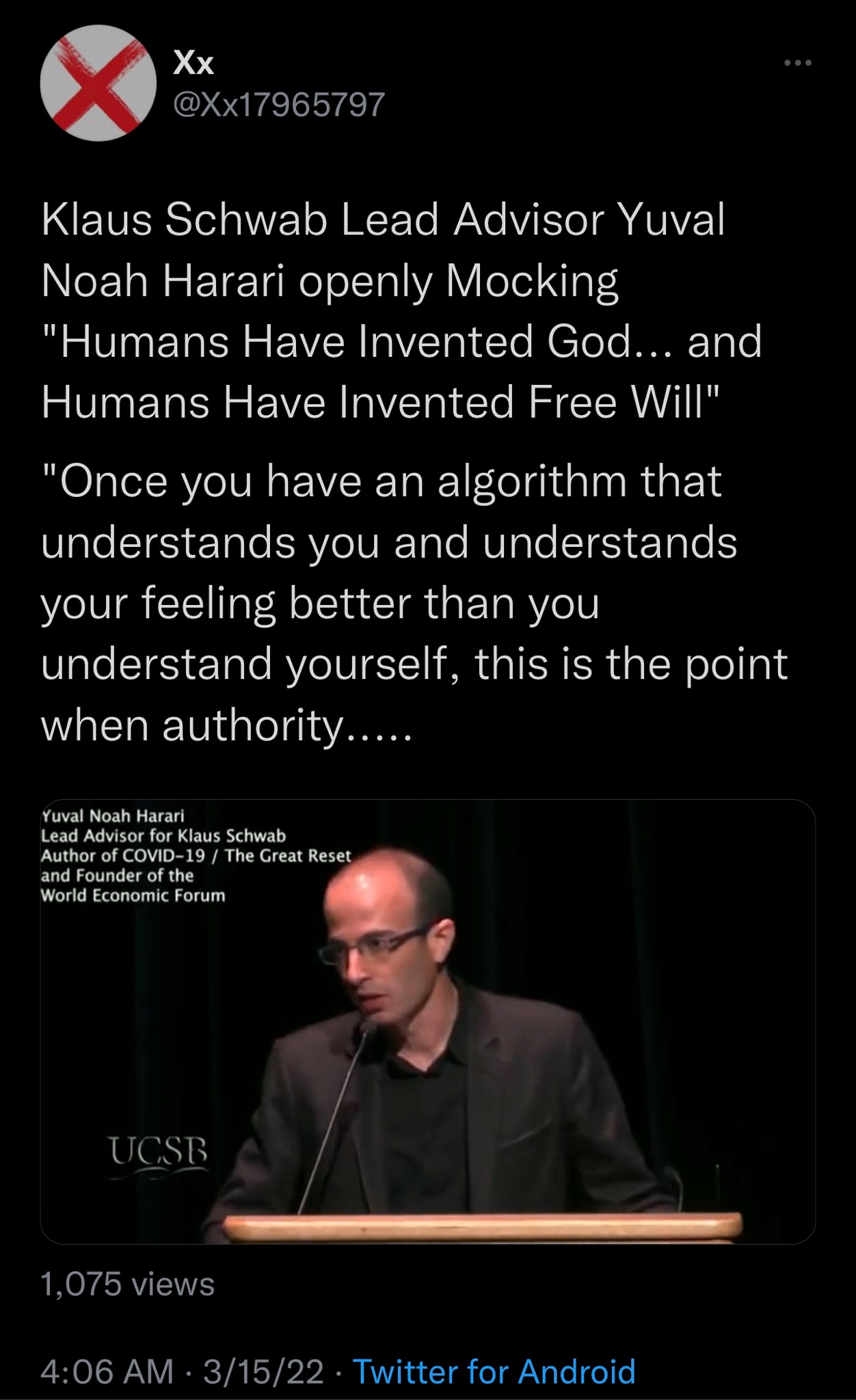 The Singularity is upon us

@JOEBOTxyz

#klausschwab #yuvalnoahharari #singularityisuponus #bannonsw...