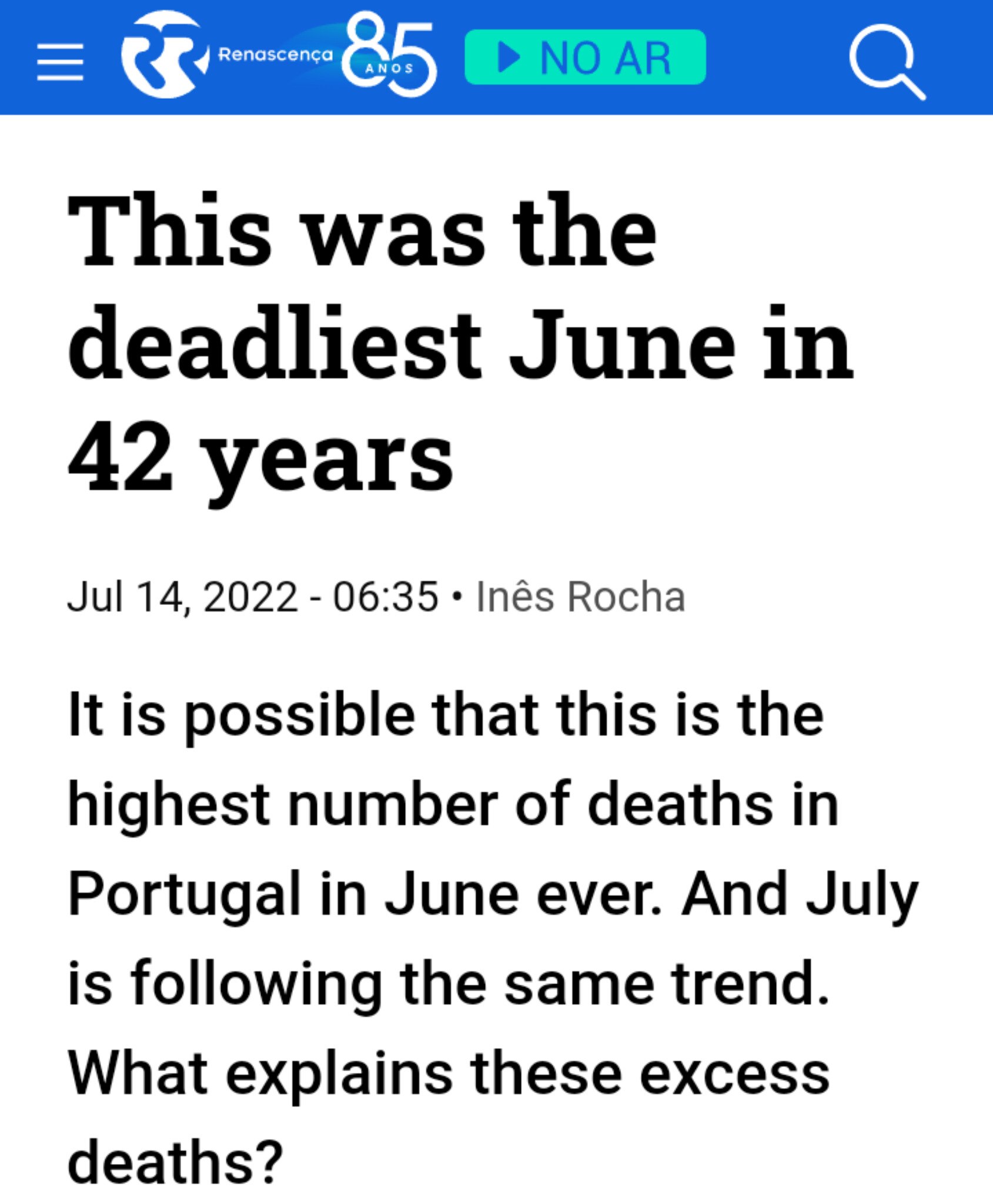 @rwmalonemd SHOCKING NEWS from one of Dr. Malone's followers in Portugal! News outlets are finally acknowledging...