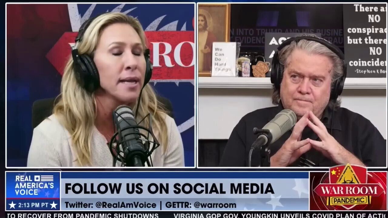 “This is a spiritual war. How can these people be following this? It’s insanity, it has to be a spiritual war. I think they’re  blinded, they have to be spiritually blinded. If they’re not spiritually blinded then they are flat out evil.” -Rep. Marjorie Taylor Greene, @mtg4america