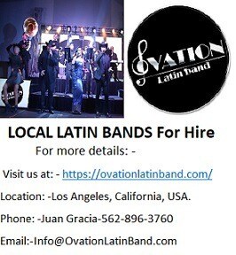 LOCAL LATIN BANDS For Hire by Ovation Latin Band.
Ovation latin band is known for their professional...