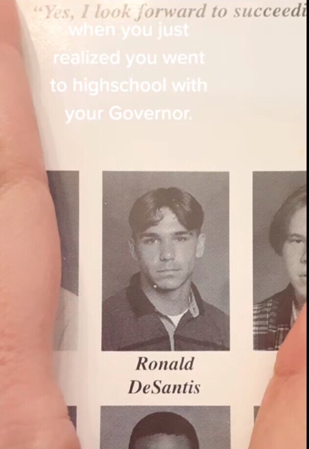 DeSantis in his high school yearbook: