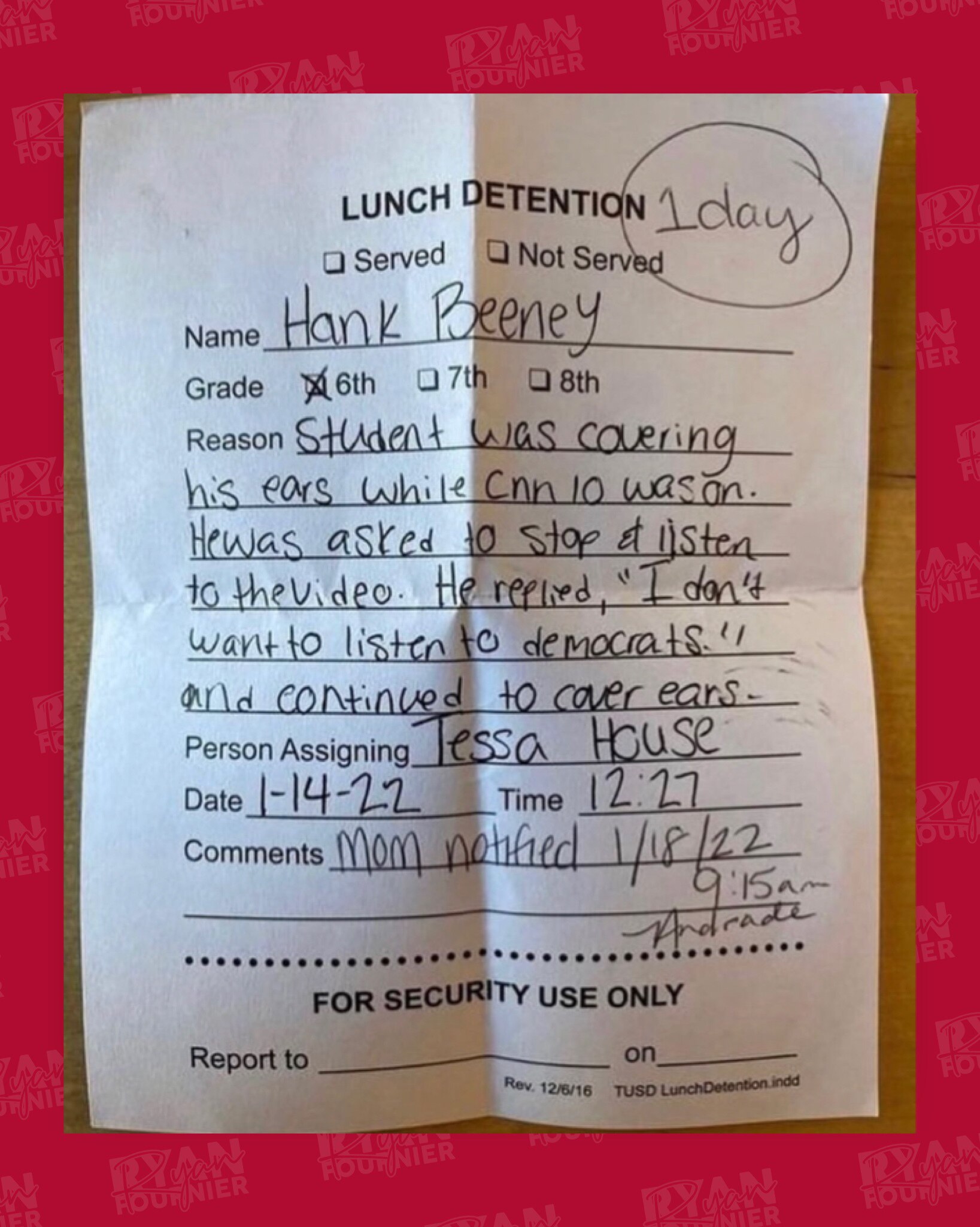 I’d be a very PROUD parent if this were my kid. BRAVO! 🤣👏🏻