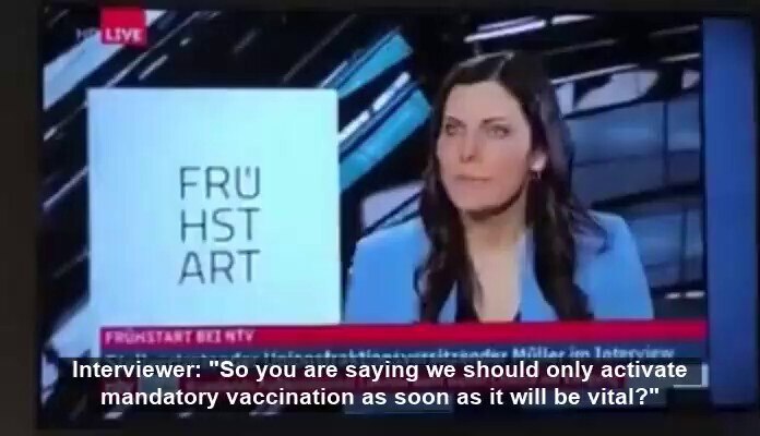 German TV presenter pushes for further enforcements of the general vax mandate, then collapses live on air due to climate change.