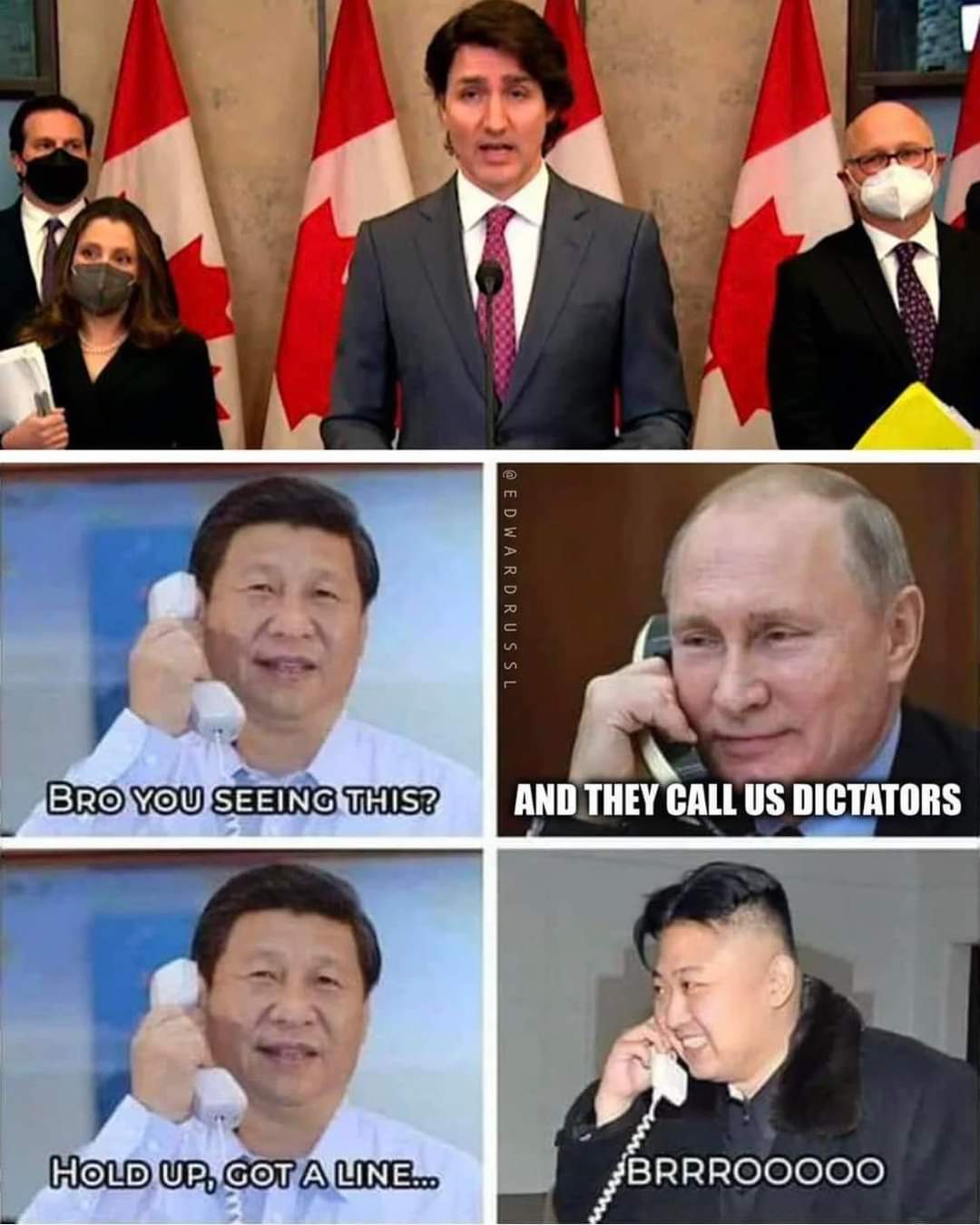 baby Hitler Trudeau. 

