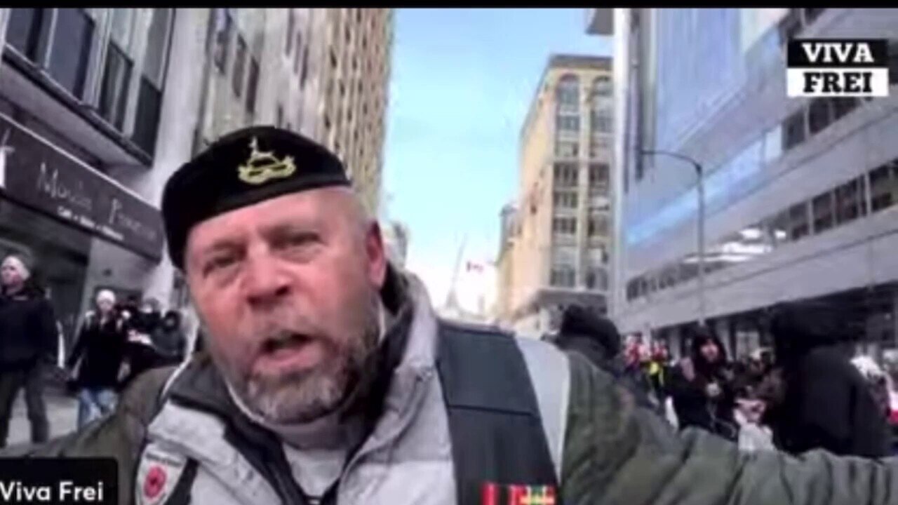 Some shocking footage of the police breaking up the Ottawa protests over the weekend. The crowd sing...