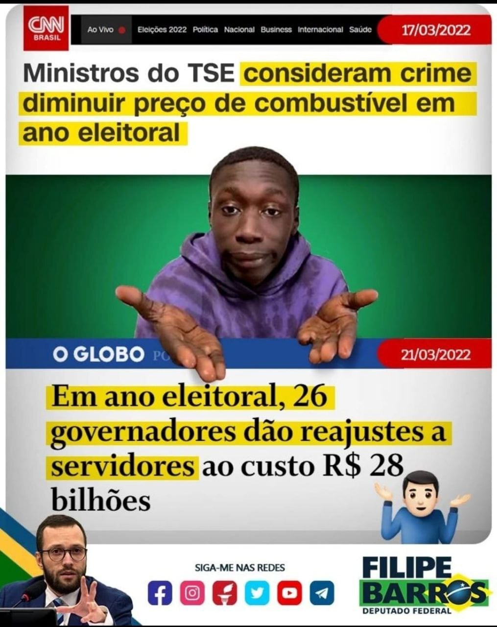 Pra quê serve o TSE ? Esta merda só existe no Brasil, nenhum país civilizado no mundo tem tribunal e...