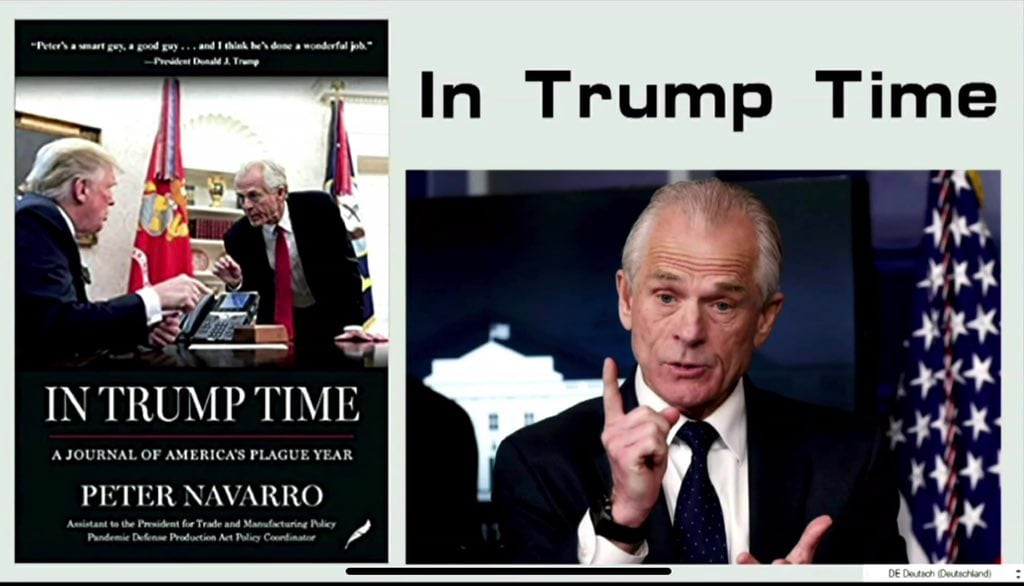 皮特·纳瓦罗先生是我们新中国联邦人真正的朋友❤️❤️❤️他的书《IN TRUMP TIME》正在亚马逊上预售，我们必须支持！
刚刚下了单。