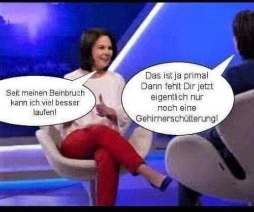 Bevor noch mehr Mist aus ihrem Gehirn kommt, sollte sie dringend eine Hohlraumversiegelung vornehmen...