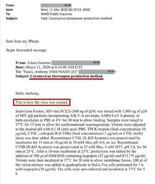 @pferdediebin Hier das Laborrezept für das Virus aus den Fauci-Emails. Jeder, der Laborerfahrung hat, ob nun als M...