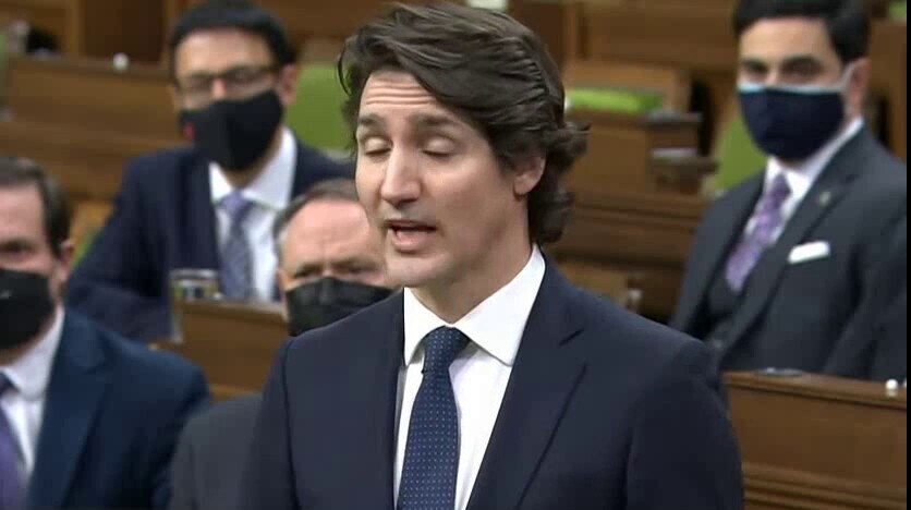 NOW - Canada's PM Trudeau: "Individuals are trying to blockade our economy, our democracy, and our f...