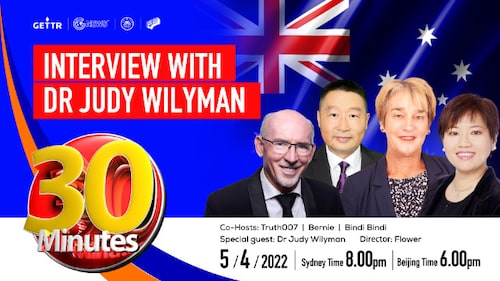 30 MINUTES-INTERVIEW WITH DR JUDY WILYMAN Co-Hosts: Truth007  Bindi Bindi Bernie   Special Guest: Dr Judy Wilyman     Director:Flower