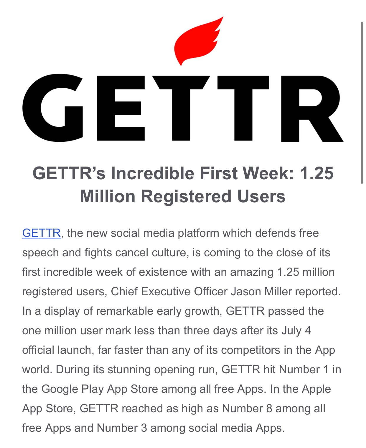 #GETTR is taking off as the new social media platform which defends free speech and fights cancel cu...