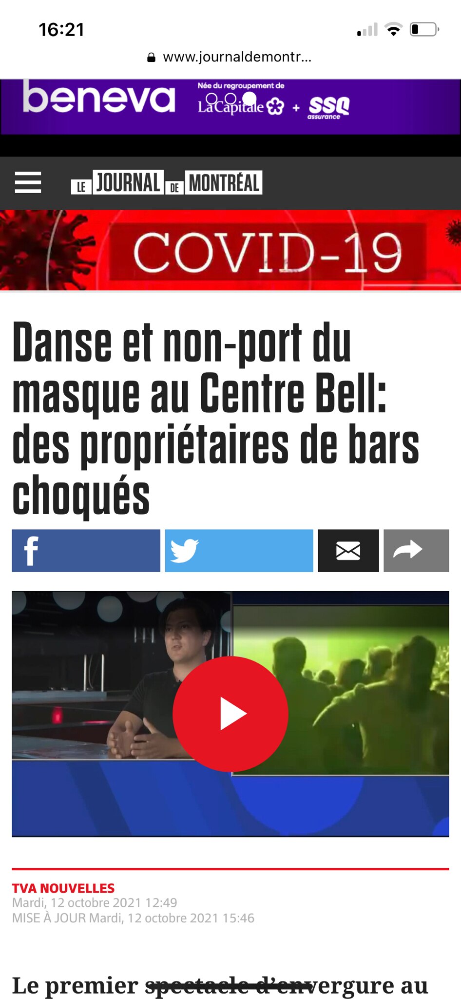 Ça commence à voir les incohérences 🤣🤣🤣

Ça danse, sa chante au centre Bell sans masque, mais pas...