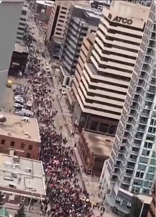 While Trudeau has his minions clamping down on protesters in Ottawa, other Canadian cities came out in huge numbers in solidarity and a show of force against covid tyranny.