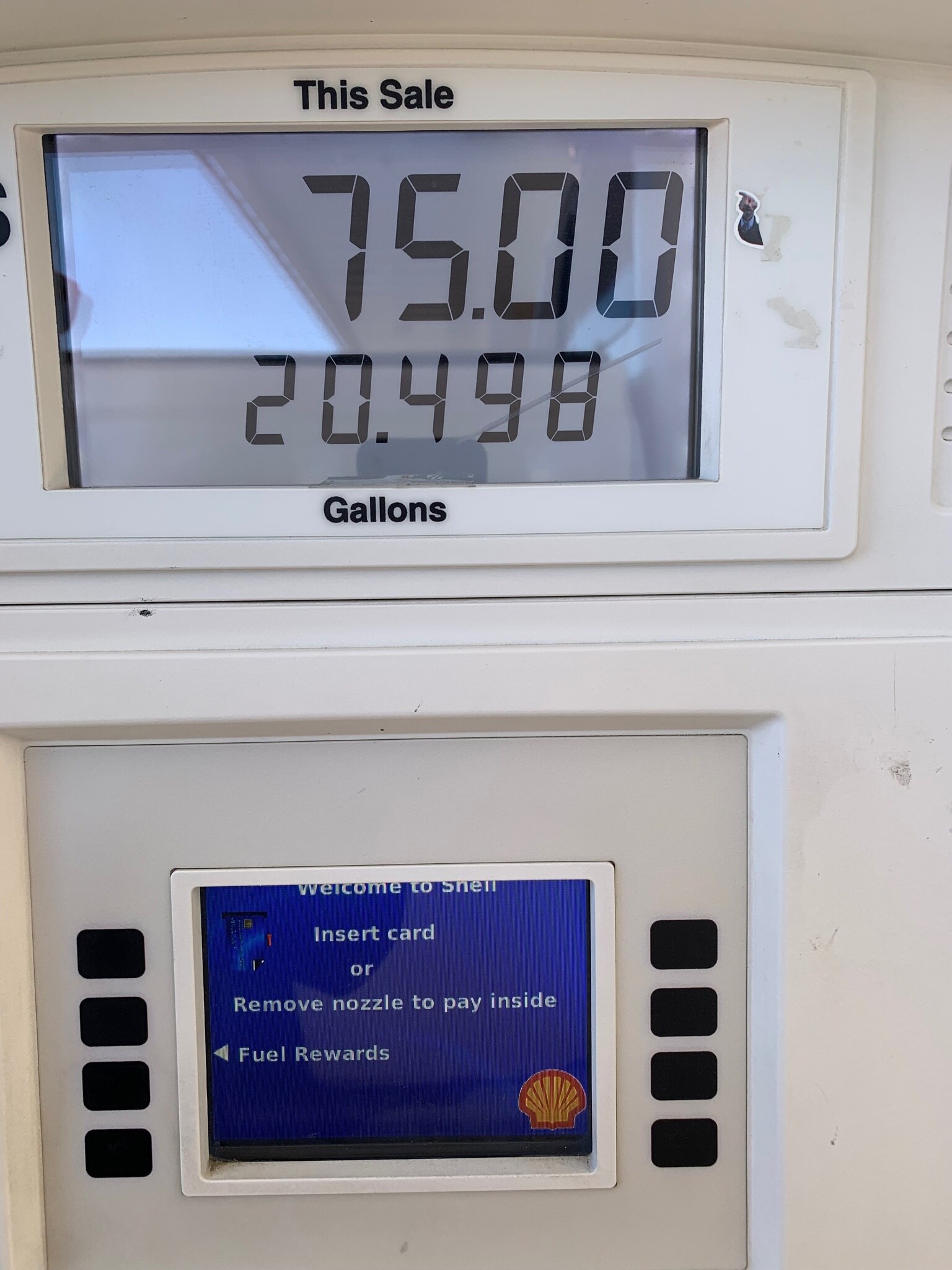 And this was only for 3/4 of a tank. Thanks a lot Brandon you jerk! 🖕🏼