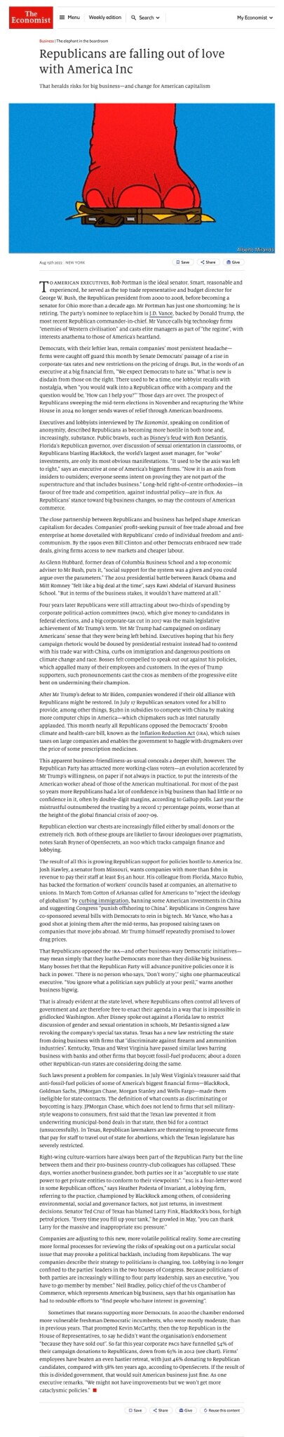 “There used to be a time when ‘you would walk into a Republican office and the question would be ‘Ho...
