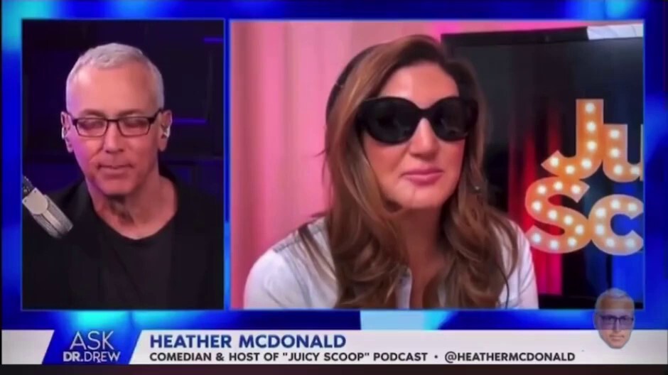 Heather McDonald, booster-bragging comedian who fell on stage, discusses with Dr. Drew the potential...