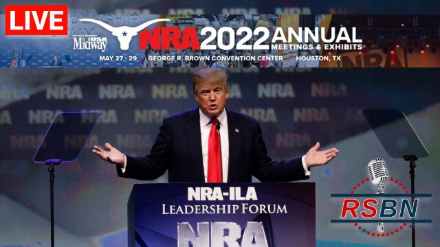 RSBN 🇺🇸 on GETTR: RSBN LIVE: President Donald J Trump Speaks At NRA ...