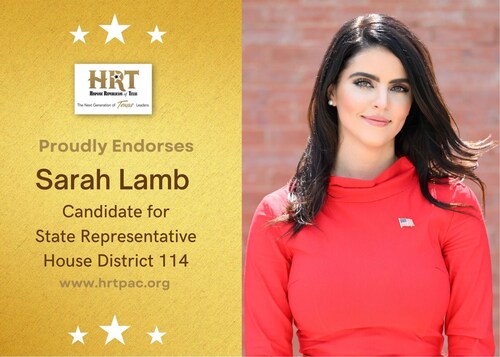 🚨ENDORSEMENT ALERT! 🚨
Hispanic Republicans of Texas is proud to endorse Sarah Lamb for State Repre...