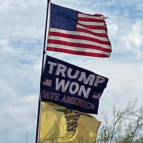 Trump Won!  Live in AZ.  helped w/Election audit. Trump supporter from Day 1. Will fight to bitter end for him & FREEDOM...