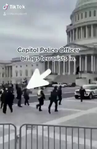 Capitol Police frantically waiving people to enter! 