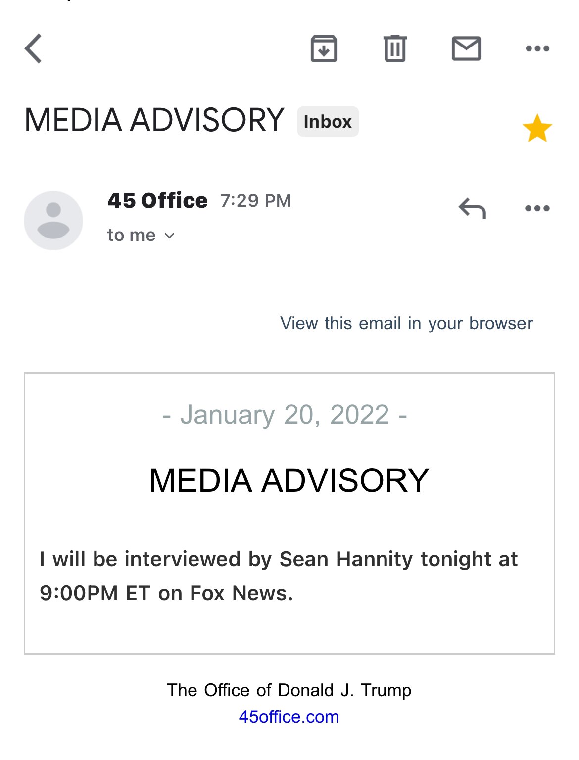 🚨INBOX: Trump on Hannity tonight

His reaction to yesterday’s press conference is gonna be priceles...