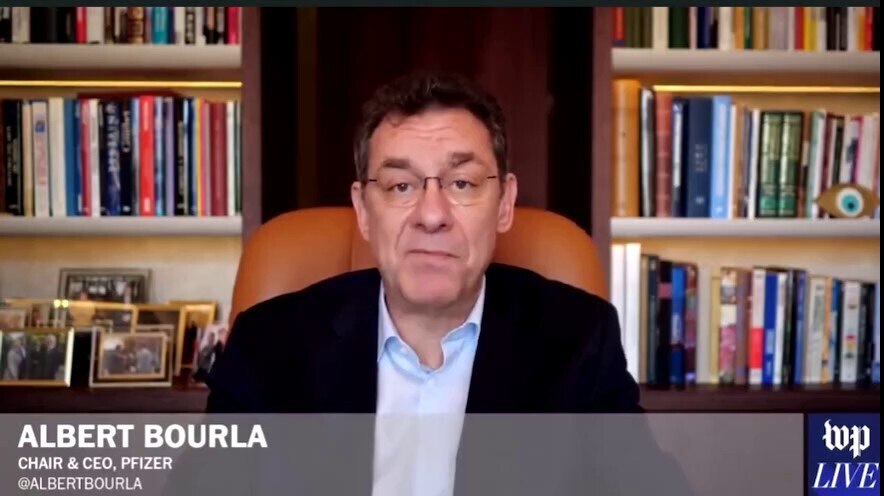 Can’t walk this back bro…notice the use of the word “they”…this is a tell. 

Albert Bourla CEO of Pf...