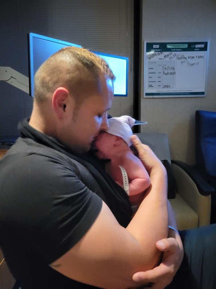 ***LAST NIGHT MY BEAUTIFUL DAUGHTER (PIPER) ARRIVED. AFTER THE WATER BROKE IT WAS A SOLID TWENTY MINUTES AND SHE WAS OUT THE DOOR, JUST LIKE HER DAD--EVERYTHING IS DONE AS FAST AS POSSIBLE. SHE IS ALSO BIG, 9 POUNDS AND TALLER THAN THE OTHER BABIES IN THE WARD. THE NEXT GENERATION OF MY FAMILY LINEAGE HAS FINALLY HAPPENED. GOOD DAYS***