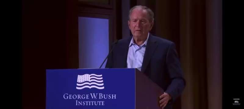 Telling the truth for once…..

Holy Freudian Flip, Batman 👀 

George W. Bush: “The decision of one ...