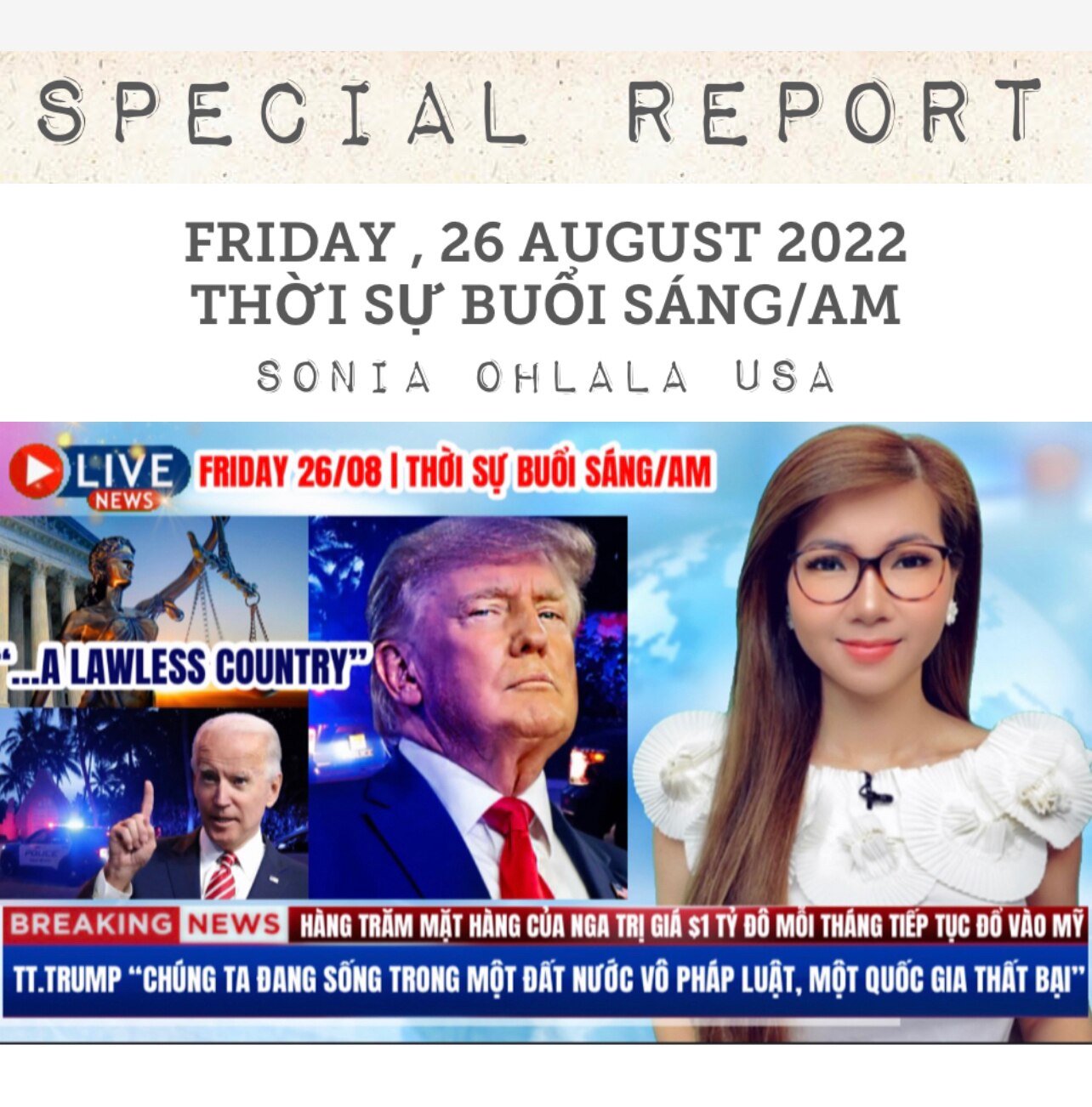 🔴SHOWTIME QUÝ VỊ ƠI!!! Friday 26/08 THỜI SỰ BUỔI SÁNG/AM
XEM VIDEO https://youtu.be/bMUy18Lt4Ro

BR...