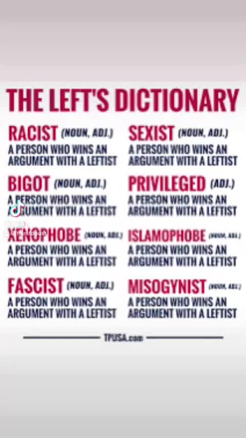 Which words do you think the idiotic leftist redefine more than anything else?
Hate
Victim
Hero
Sham...