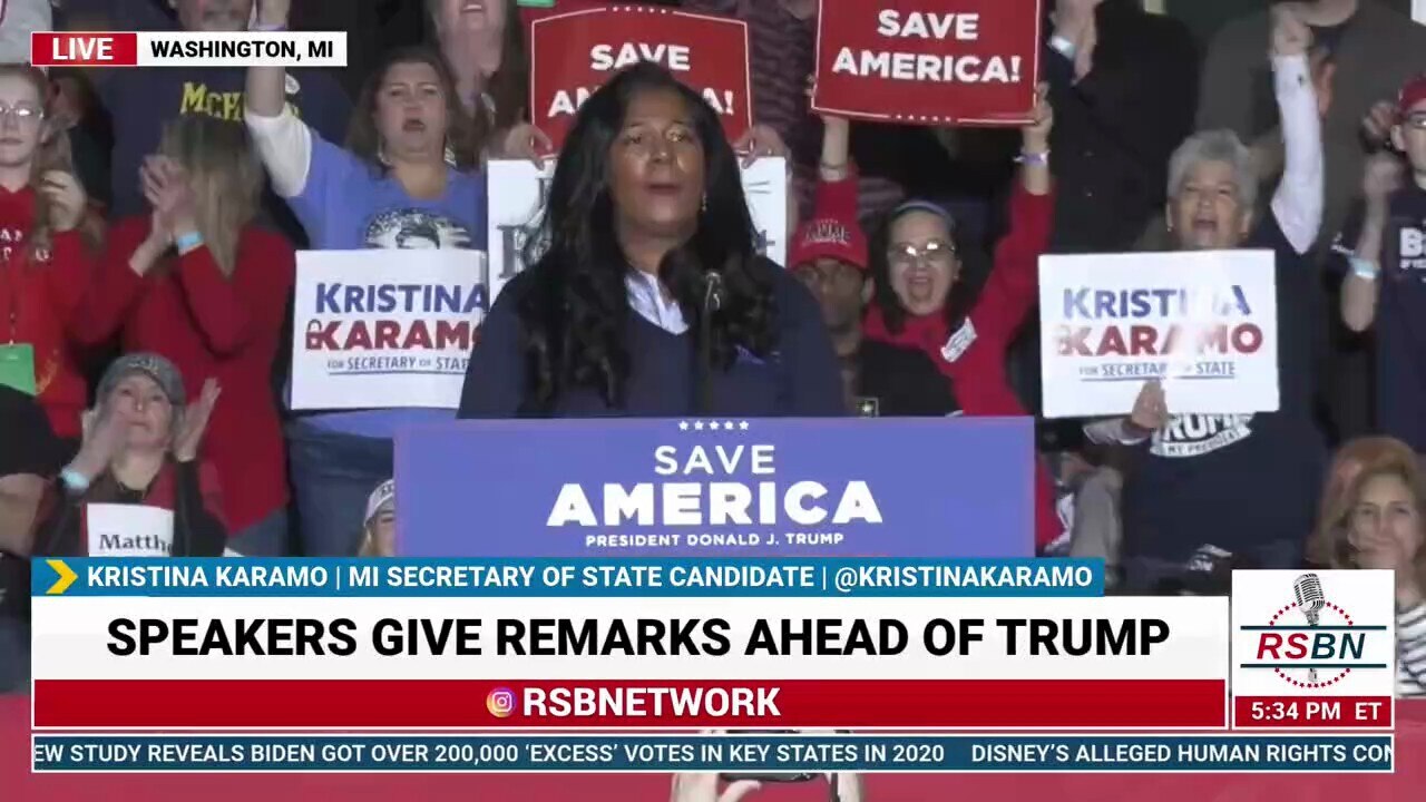 MI secretary of state candidate Kristina Karamo SOUNDS OFF on government officials who deem American citizens concerned about election integrity as "insurrectionists"